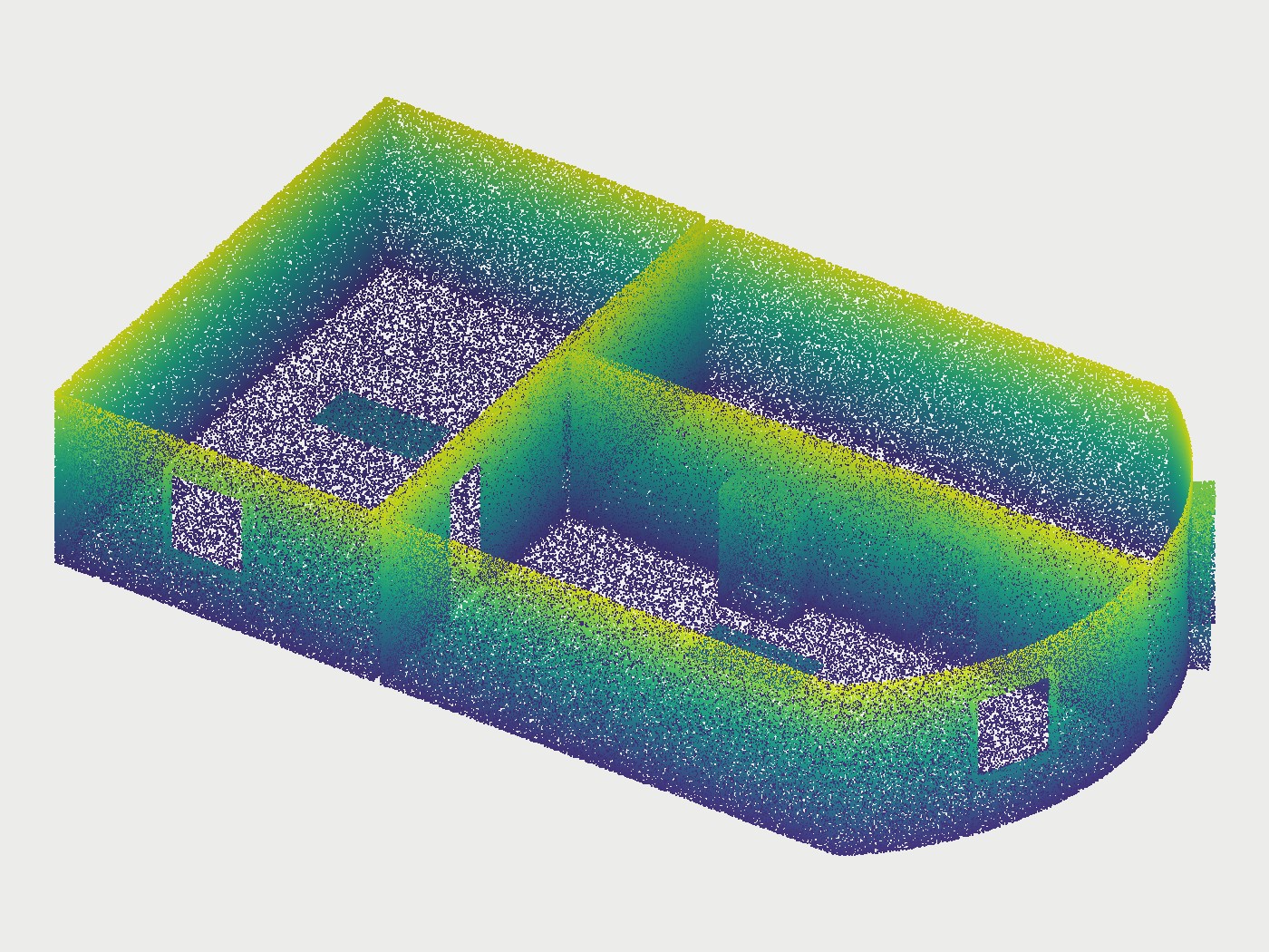 Before: synthetic scan, 0.6 M points